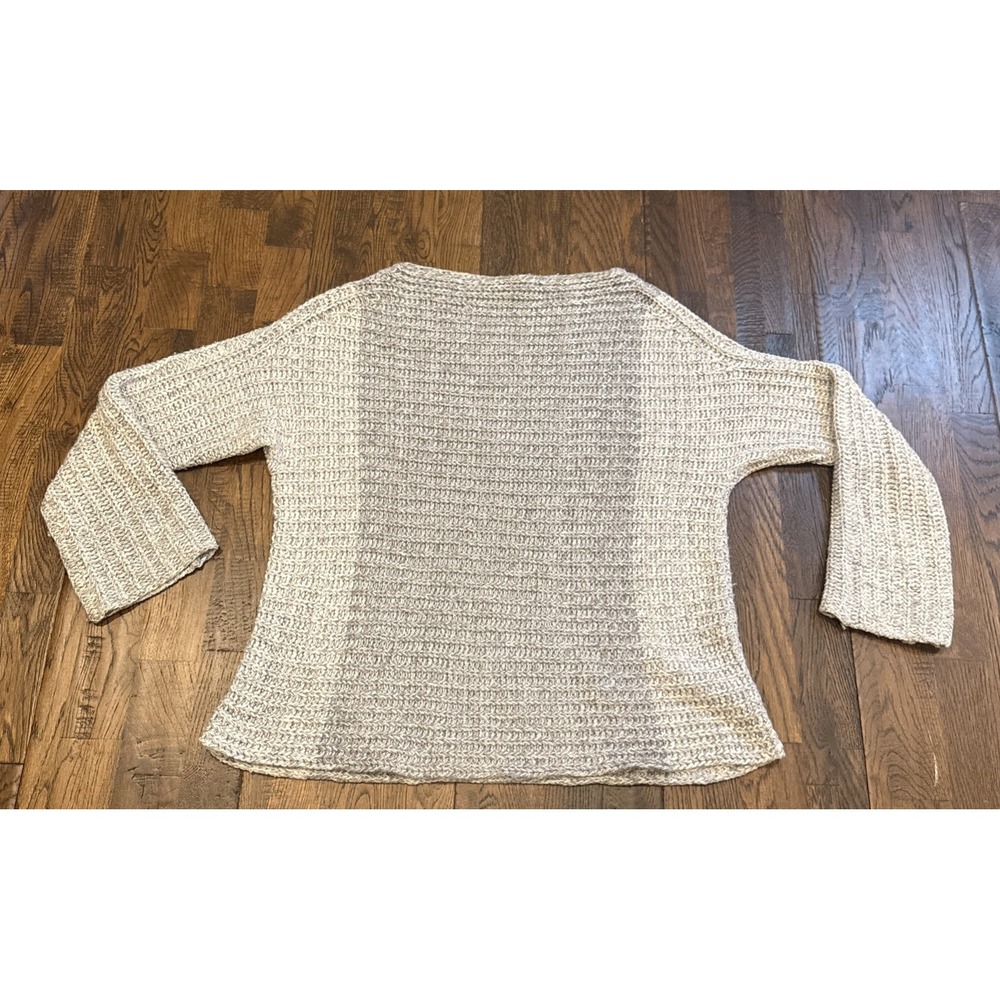 ATM Anthony Thomas Melillo Wool Blend Dolman Sleeve Sweater Gray Small AW8227-UY